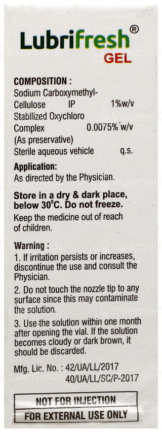 Lubrifresh Gel Eye Drops 10Ml